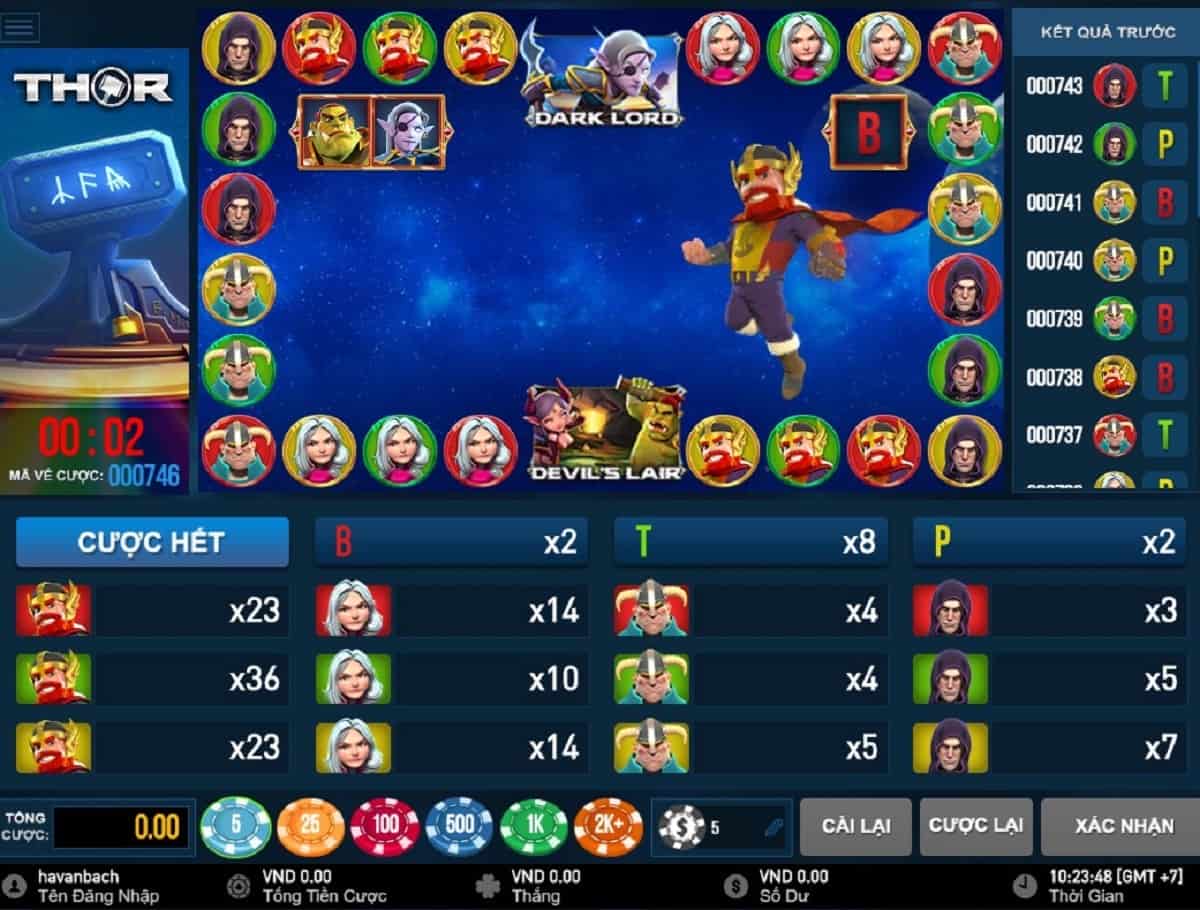 Hướng dẫn chơi game Thor Thần Sấm hấp dẫn tại nhà cái Bet69